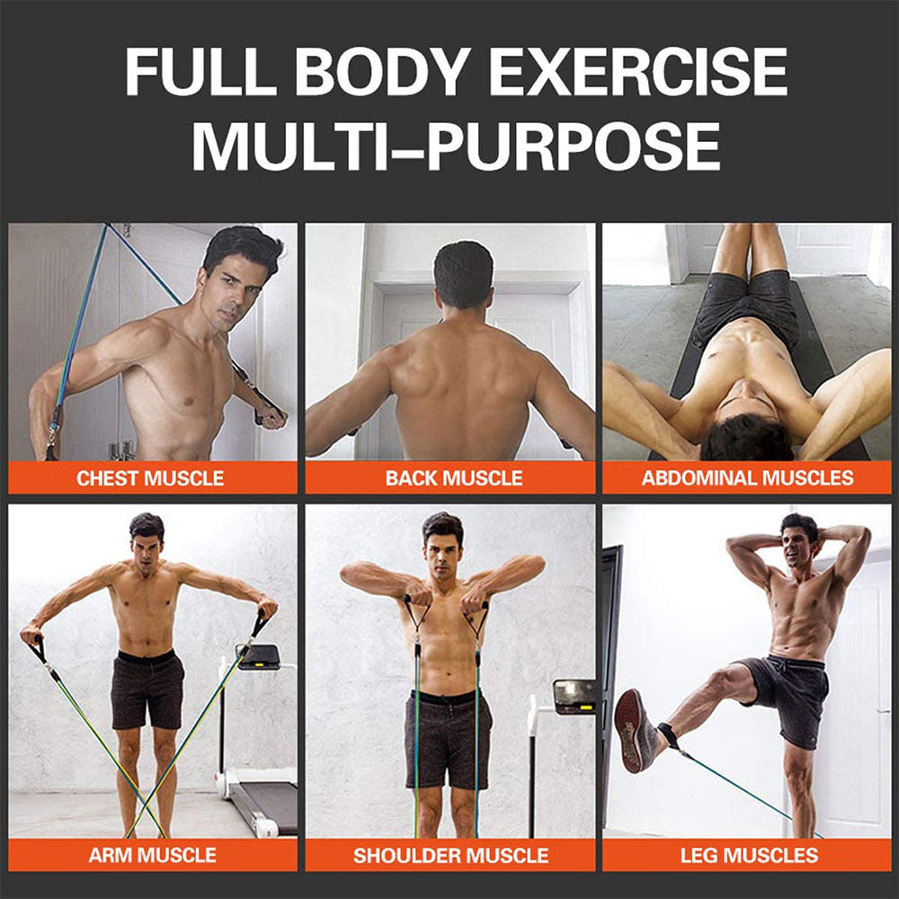 AthletiqFit - Resistance band set (11 pcs)