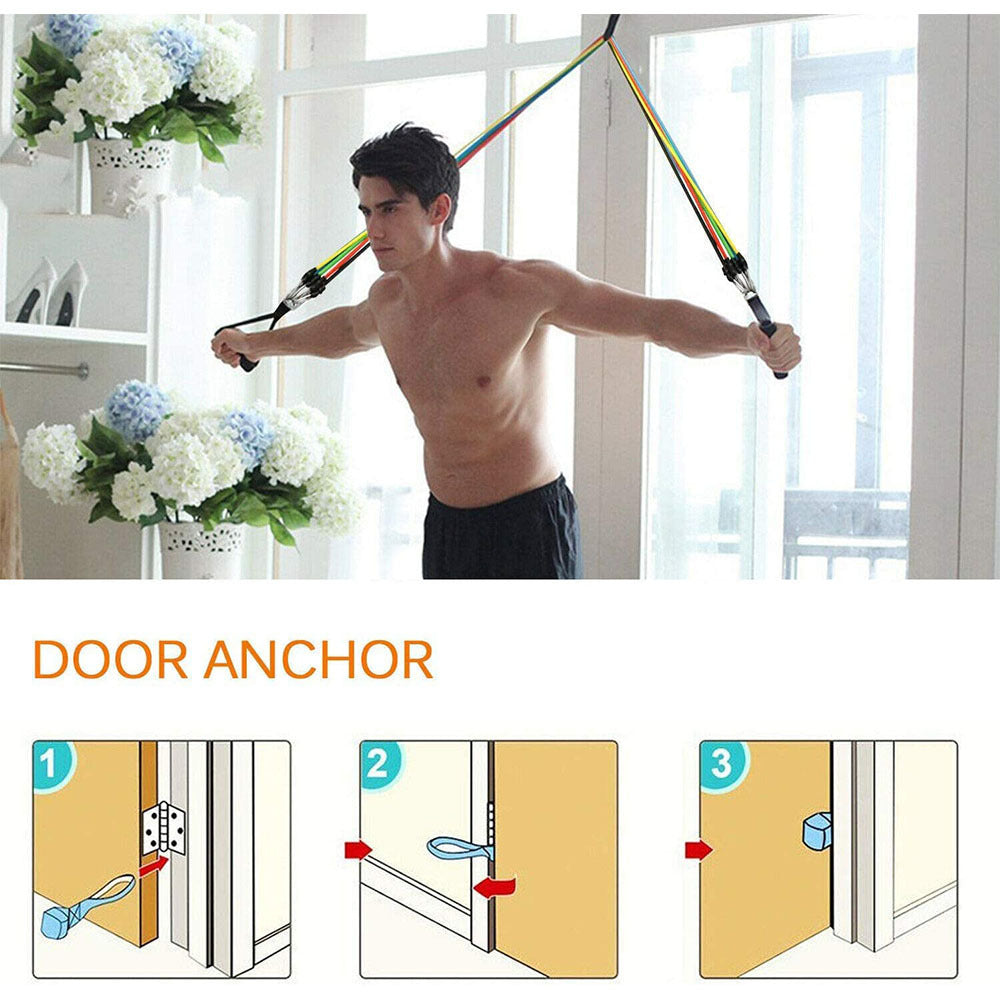AthletiqFit - Resistance band set (11 pcs)